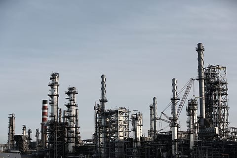 Industrial steel paint shop