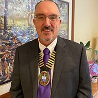 Outgoing president Bill Hedges