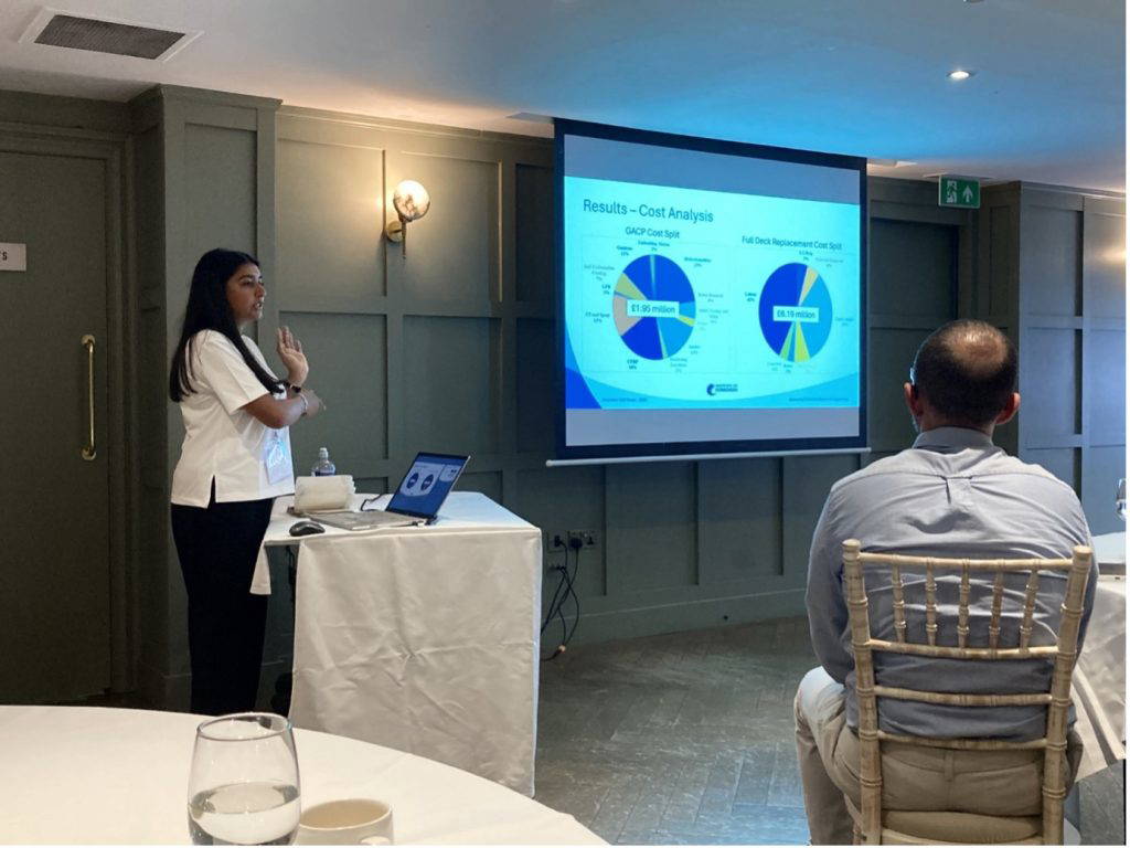 Aberdeen ACF 2025 – Guest Speaker Zaynah Khalil of Balfour Beatty presenting on the Edinburgh North Bridge CP project