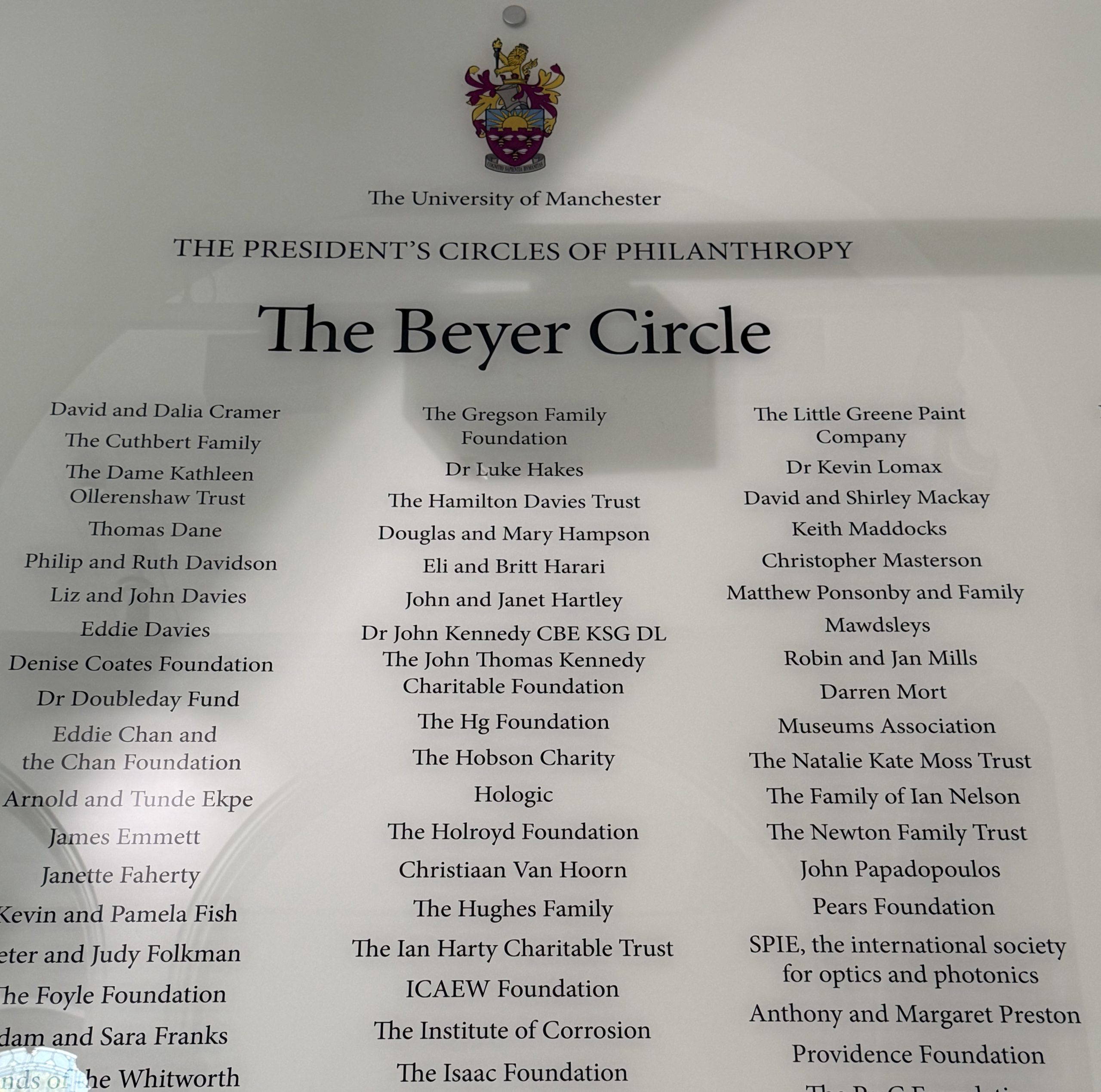 Photo 5 The University of Manchester - The President's Circles of Philanthropy Board