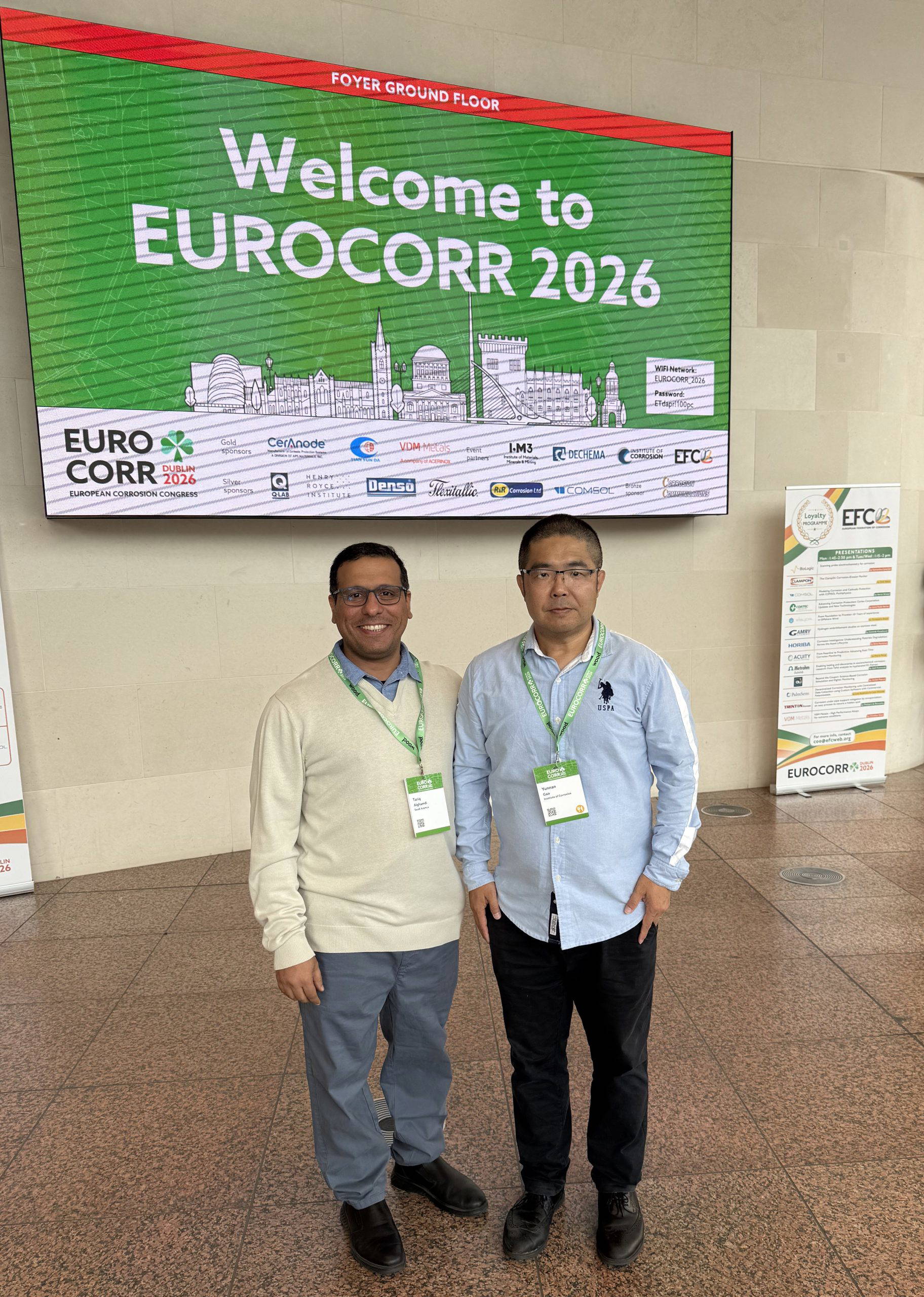 7 ICorr President Dr Yunnan Gao with MEA President Dr Tariq A. Alghamdi